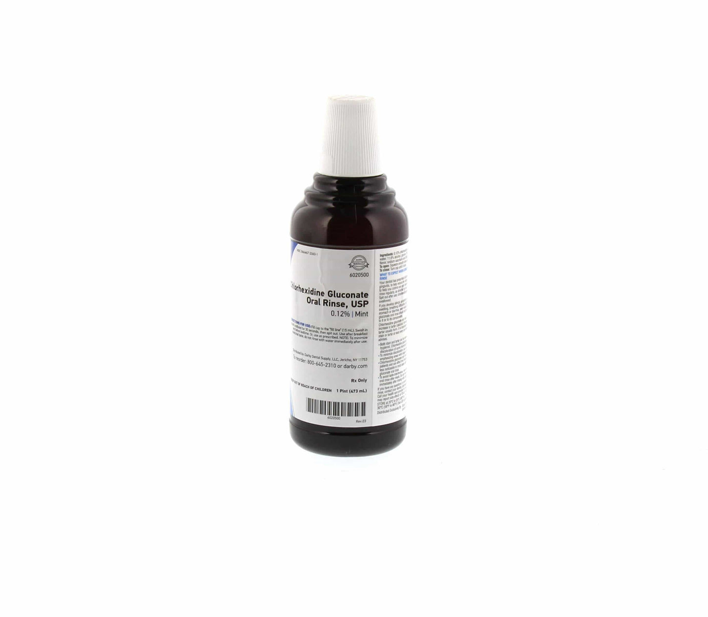 Chlorhexidine Gluconate 0.12% Oral Rinse 16 oz, mint flavor - Dr. Paul Williams