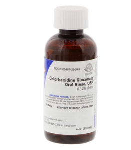 Chlorhexidine Gluconate 0.12% Oral Rinse 4 oz, mint flavor - Dr. Paul Williams