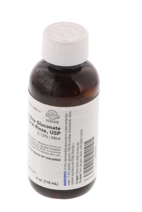 Chlorhexidine Gluconate 0.12% Oral Rinse 4 oz, mint flavor - Dr. Paul Williams