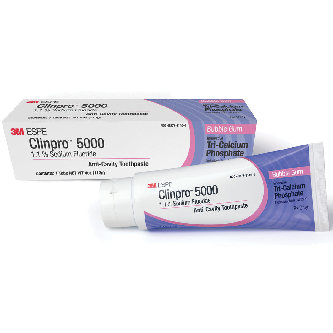3M Clinpro 5000 1.1 NaF Toothpaste for Sensitive Teeth - Bubble Gum - Dr. Paul Williams